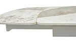 Стол RIVOLI 140 GLOSS LUXURY PANDORA SOLID CERAMIC / WHITE, ®DISAUR MC62828 фото