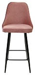 Полубарный стул NEPAL-PB РОЗОВЫЙ #15, велюр/ черный каркас (H=68cm) М-City MC62227 фото