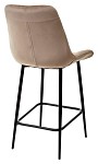 Полубарный стул ХОФМАН, цвет B-06 Бежевый, велюр / черный каркас H=63cm М-City MC62755 фото