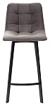 Полубарный стул CHILLI-QB SQUARE графит #14, велюр / черный каркас (H=66cm) М-City MC61930 фото