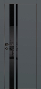 Товар Межкомнатная дверь PX-16 черная кромка с 4-х ст. Графит