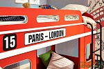 London BUS Кровать двухъярусная (Красный тип 2) LD54131 фото