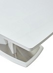 Стол ВИВАЛЬДИ 120 Белый глянец, стекло/ Белый-Серебро БЕЗ НДС MC63262 фото