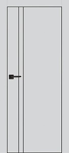 Товар Межкомнатная дверь PX-20  черная кромка с 4-х ст. Агат