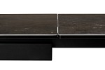 Стол ALTO 160 KL-135 Темно-серый мрамор матовый, итальянская керамика/ BLACK  М-City MC60021 фото