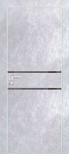 Товар Межкомнатная дверь PX-18 AL кромка с 4-х ст. Серый бетон