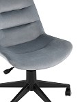 Кресло компьютерное Остин велюр серый SG6390 фото