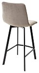 Полубарный стул CHILLI-QB SQUARE латте #25, велюр / черный каркас (H=66cm) М-City MC63837 фото