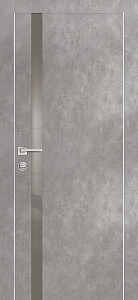 Товар Межкомнатная дверь PX-8  AL кромка с 2-х ст. Серый бетон