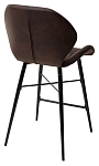Полубарный стул MARCEL COWBOY-#800 темно-коричневый (H=65cm), ткань микрофибра М-City MC64193 фото