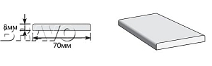 Товар Наличник Прямоугольный 2150x70x8 BRK322
