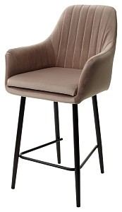Товар Полубарный стул Роден Premier 09 Серо-коричневый, велюр (H=65cm), M-City MC62405