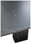 Стол BALDE 140 MATT BLACK MARBLE SOLID CERAMIC / BLACK, ®DISAUR MC64100 фото