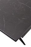 Стол FORIO 160 MATT BLACK MARBLE SOLID CERAMIC / BLACK, ®DISAUR MC63080 фото