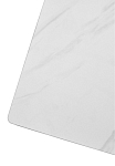 Стол VASTO 180 MARBLES KL-99 Белый мрамор матовый, итальянская керамика/ черный каркас, ®DISAUR MC63541 фото