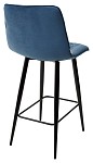 Полубарный стул Поль синий #29, велюр / черный каркас (H=66cm) М-City MC62674 фото