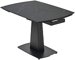 Стол BALDE 140 MATT BLACK MARBLE SOLID CERAMIC / BLACK, ®DISAUR MC64100 фото