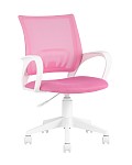 Кресло офисное TopChairs ST-BASIC-W розовый крестовина пластик белый SG4423