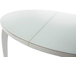 Стол «Ривьера» круг стекло белый, каркас белый MD51269 фото