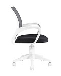 Кресло офисное TopChairs ST-BASIC-W серый крестовина пластик белый SG4424 фото