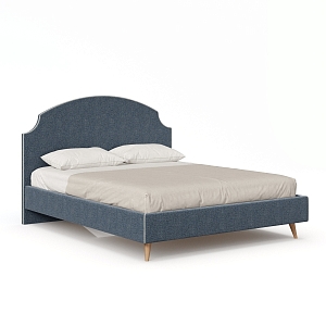 Товар Карен Кровать 1600 с кроватным основанием (Синий/Светло-серый) LD209162