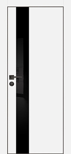 Товар Межкомнатная дверь PX-10 черная кромка с 4-х ст. Белый