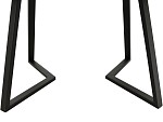 Стол «Римини» стекло белое, каркас черный MD53517 фото