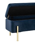 Банкетка Болейн с ящиком велюр синий SG3706 фото