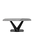 Стол обеденный Аврора 180*90 керамика черная SG10937 фото