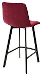 Полубарный стул CHILLI-QB SQUARE винный #16, велюр / черный каркас (H=66cm) М-City MC62187 фото