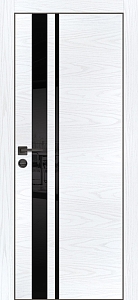 Товар Межкомнатная дверь PX-16 черная кромка с 4-х ст. Дуб скай белый