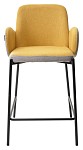 Полубарный стул NYX (H=65cm) VF106 желтый / VF120 серый М-City MC60171 фото