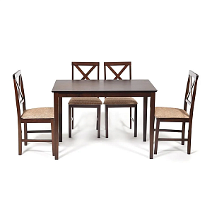 Товар Обеденный комплект Хадсон (стол + 4 стула)/ Hudson Dining Set TETC13691