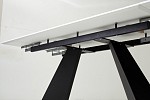 Стол Купер 160 Белый мрамор, стекло / черный каркас М-City MC61994 фото