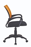 Кресло Бюрократ CH-695NLT оранжевый TW-38-3 сиденье черный TW-11 сетка/ткань крестовина пластик SG11037 фото