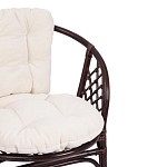 Комплект для отдыха "BAHAMA" (диван + 2 кресла + стол со стеклом ) /с подушками/ TETC15383 фото