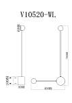 Светильник настенный светодиодный Moderli V10520-WL Provo SG5258 фото