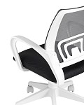 Кресло офисное TopChairs ST-BASIC-W серый крестовина пластик белый SG4424 фото
