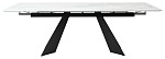 Стол Купер 160 Белый мрамор, стекло / черный каркас М-City MC61994 фото