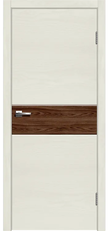 Межкомнатная дверь Легенда Даллас 1 Американский орех Ясень белый Декор Американский орех