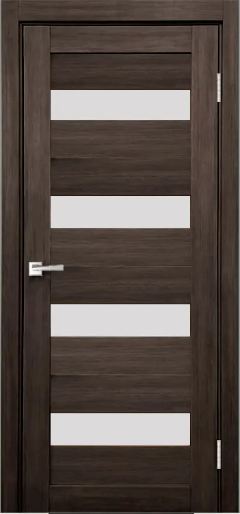 Межкомнатная дверь Легенда X-8 тон Грей Остекление Сатинат белое