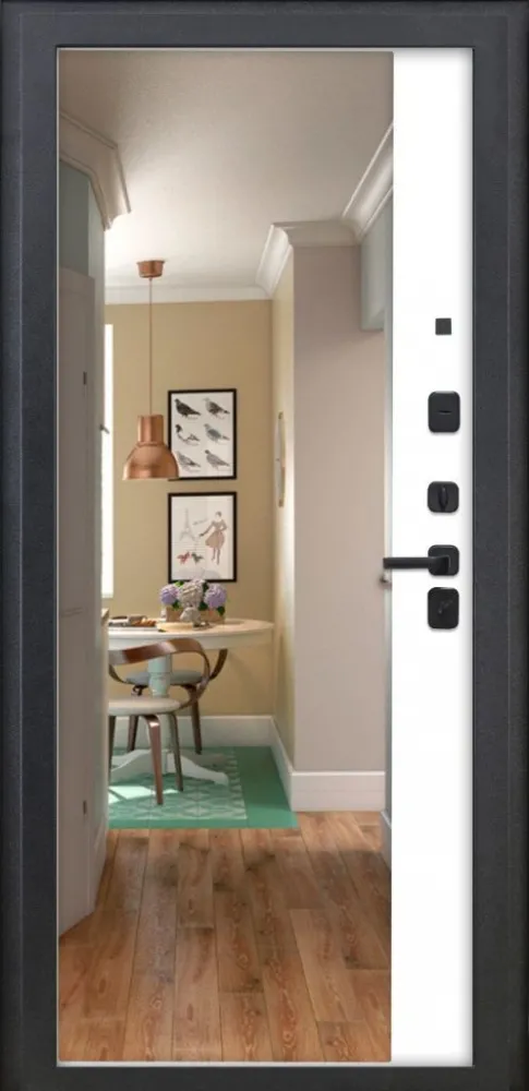 Товар Дверь ДвериПРО Модель 3КЛ-1101 ФЛЗ-23 Веллуто бьянко DPRO228326