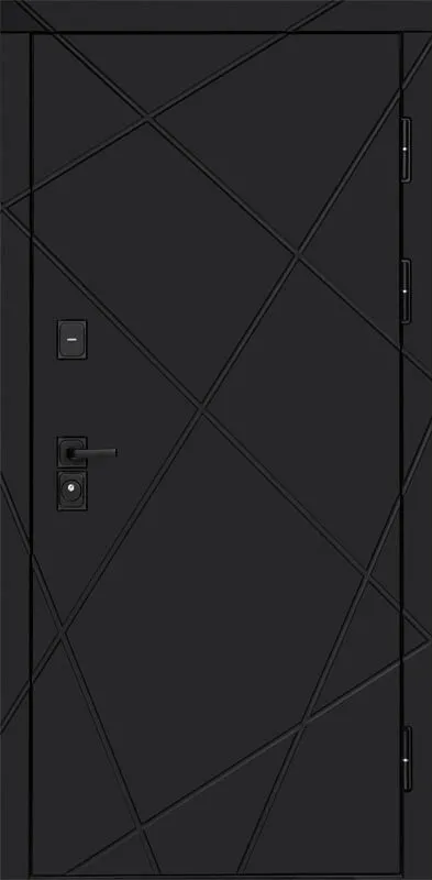 Товар Дверь Термо-Доор Лучи black(черная фуринтура) (квартира) DIS007543