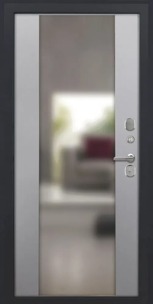 Товар Дверь ДвериПРО Квадро Алиса (16мм, ПВХ Софт грей, зеркало) DPRO225806