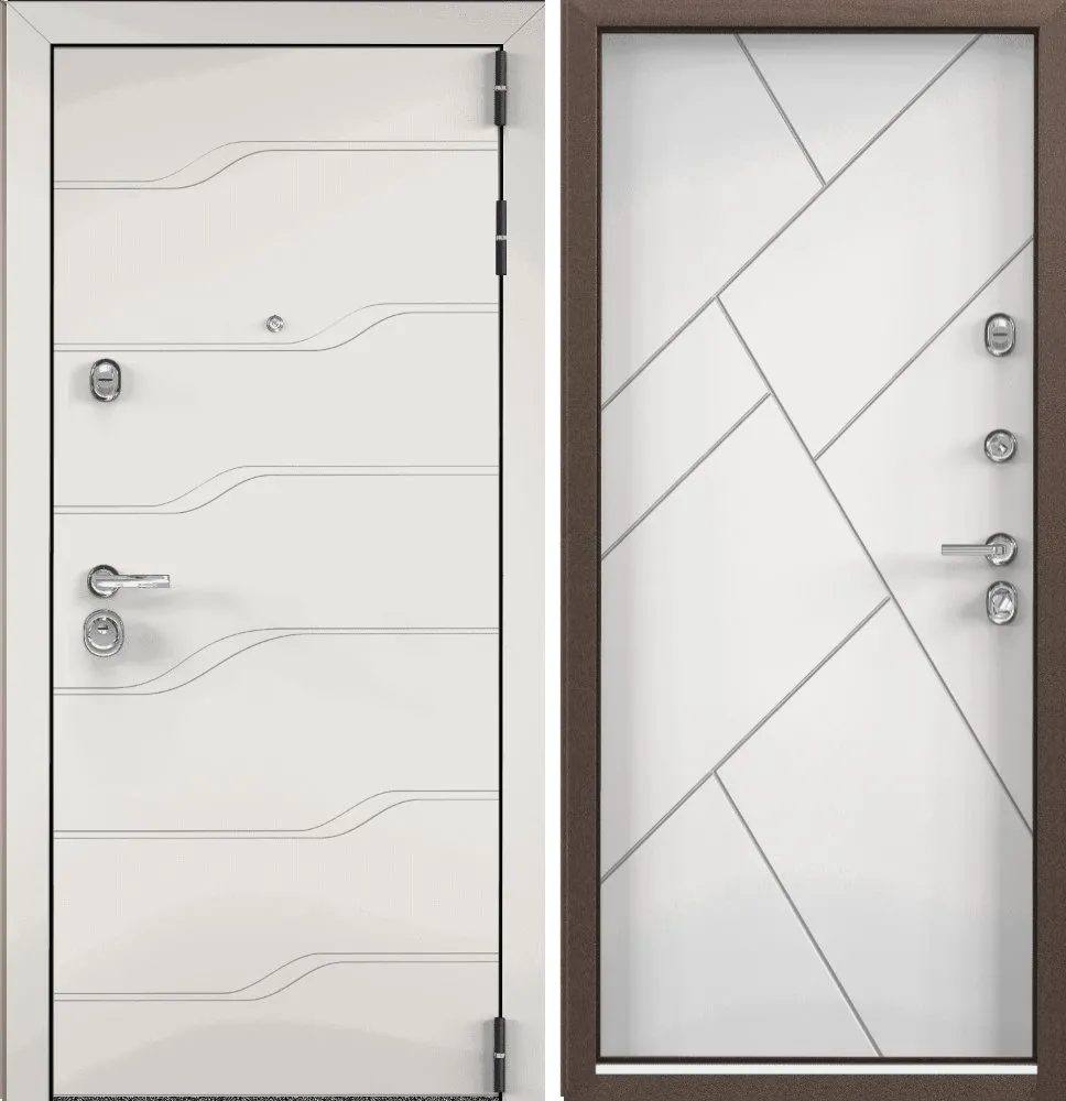 Фото Дверь Цербер 3К Линкор Белый Сменная панель DIS006430