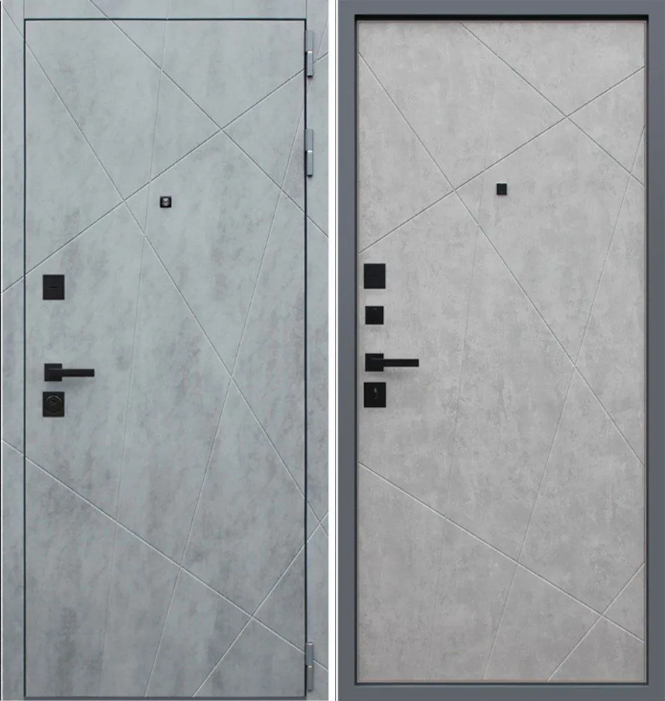 Дверь Дуэт Б бетон светлый DIS002727